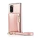 Produktbild Handykette Handyhülle Kompatibel mit Samsung Galaxy S20 Plus Hülle Reißverschluss Hülle Premium PU Leder Weich TPU Klapphülle Magnetverschluss Kartenfach Geldbörse für Galaxy S20 Plus (Rosa)