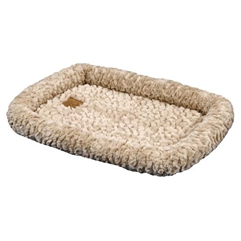 PRECISION PET PRODUCTS Bolster Crate Mat, Tan, for 36' Crates Cover