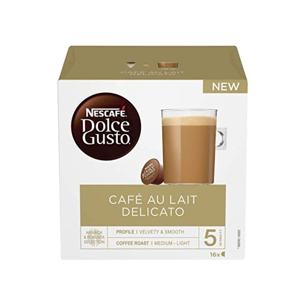 Nescafé DOLCE GUSTO CAFÉ CON LECHE DELICATO - Pack De 3 x 16 cápsulas - Total: 48 Cápsulas - Imagen 3