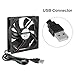 ACEIRMC 4pcs 120mm USB Brushless Cooling Fan 120mm x 25mm DC 5V Quiet Cooling Fan 12025 Mini Computer Fan for Small Appliances Series Replacement (12025 5V USB)