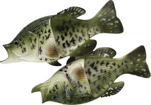 River's Edge Products Crappie Fish Sandals, Slip Resistant Contoured Foot Bed, Small