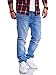 Produktbild JACK & JONES Herren Jeans Clark ARIS Regular Fit Straight Leg Denim Herrenhose Light Blue Denim W33 L32