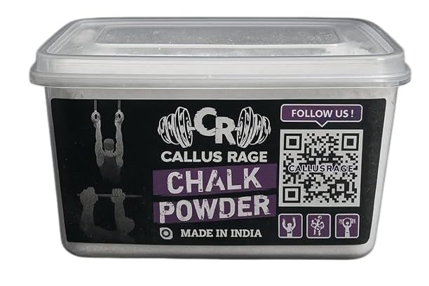 Callus Rage | Gym Chalk Powder for Weightlifting, Cross Training, Climbing and Workout Grip Support | Magnesium Carbonate Formula (100 GMS.)-image-18