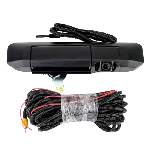 Image of Tailgate Handle Backup Camera Compatible with 2005-2015 Tacoma Rear View Reverse Camera Handle Tailgate Lock RCA Connector Replaces # 6909004020 69090-04020