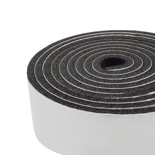 Image of DOBTIM Pipe Insulation Foam Wrap Tape, Self Adhesive with High Resilience for Pipe Insulation Wrap 13 Ft Long x 3 Inch Wide x 3 /8 Inch Thick