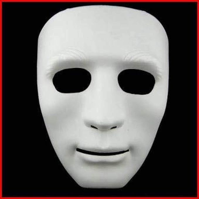 VASHE JAGMOOLYA PRODUCTS Horror Face Mask Scary Mask (WHITE S.M)