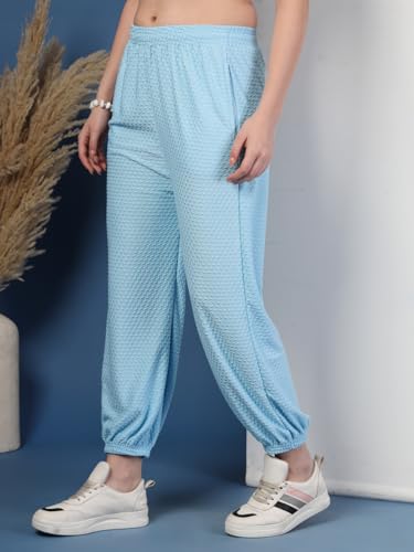 Image of UZARUS Women's Ultra-Soft Baggy Fit /Relaxed Fit Joggers with Side Pockets & Gripped Hem