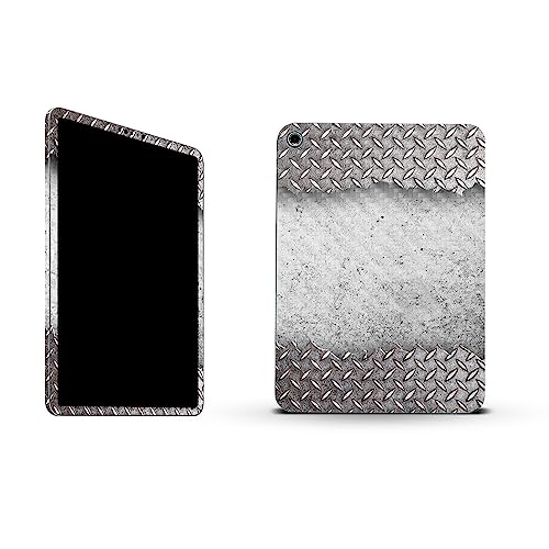 Image of MightySkins Carbon Fiber Skin Compatible with Apple iPad 10.9 inch 10th Gen (2022) Full Wrap Kit - Ripped Metal | Protective, Durable Textured Carbon Fiber Finish | Easy to Apply | Made in The USA