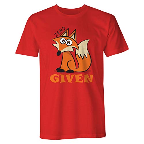 T-shirt Zero Fox Given homme rouge M vêtement été mode décontractée