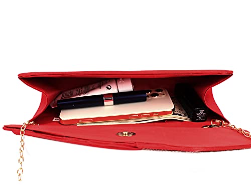 Image of Goclothod Evening Clutch Handbag Women Fashion Crossbody Shoulder Bag Chain Purse
