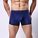 Mens Underwear Boxer Briefs Breathable Soft Moisture-Wicking with Fly Underwear for Men Fashion Exciting Raised Dark Blue