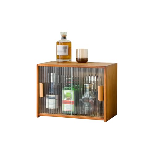 Casier à vin rouge et petit buffet vitrine pour ranger vos bouteilles de salon
