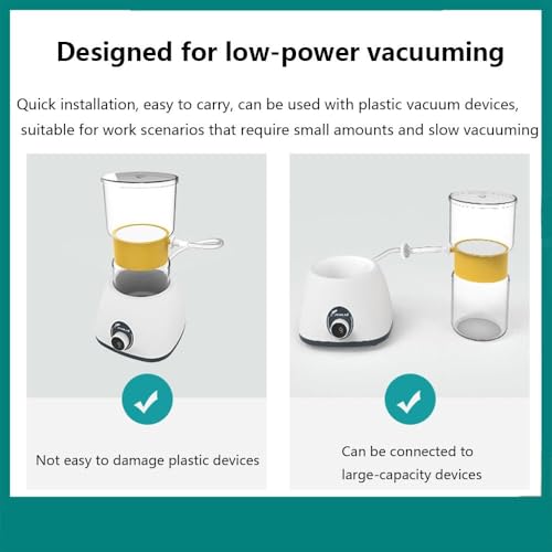 Membran-Vakuumpumpe, ölfrei, 9 Geschwindigkeitseinstellung, 6L/Min Pumpleistung, ideal für Vakuumfiltration, Lösungsmittelfiltration, Vakuumdestillation