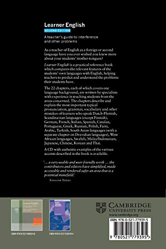 Cambridge University Press 9780521779395 Learner English: A Teacher'S Guide To Interference And Other Problems thumb #1
