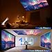 Mini Projector with WiFi and Bluetooth, Built-in App Smart Portable Projector 4K Support, Auto Keystone 180° Rotatable, Android 13 OS, Compatible with Smartphone/Laptop/TV Stick/HDMI/USB