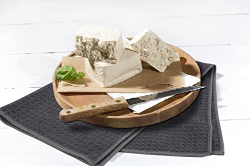 Sinland Kitchen Sublimation Towel Microfiber Dishes Drying Towel And Kitchen Cleaning Cloth Quick Drying Tea Towel Waffle Weave 16Inch X 24Inch(3 Pack Grey) #TOP4