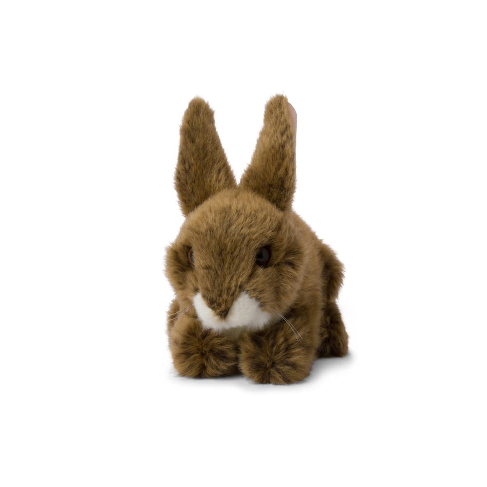 WWF 01111 - Pluszowe zwierzątko króliczek polny, realistyczne przytulanka, ok. 19 cm wysokości, cudownie miękkie i przytulne, możliwe pranie ręczne