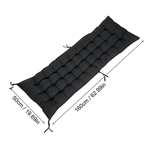Chaise Lounge Cushions Outdoor Lawn Chair Cushion Patio Bench Cushion With Ties, Indoor Lounger Chairs Pad Sun Loungers Pads Thick Padded Swing Bench Pillow For Outside Garden Furniture (A1-63In) #TOP2