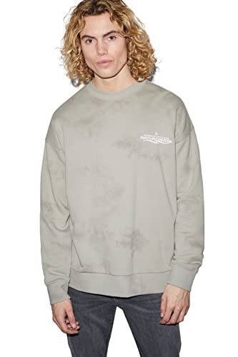 C&A Herren Hoody Rundhalsausschnitt Batik beige M