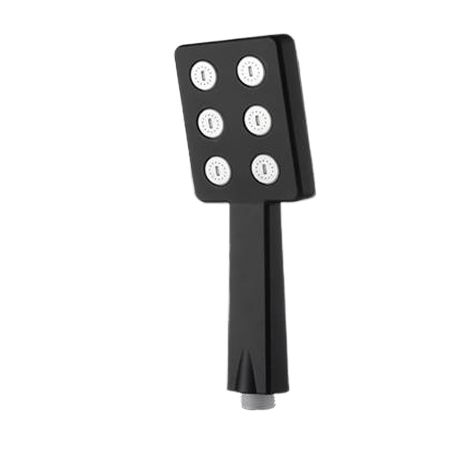 Kwadratowa głowica prysznicowa wysokociśnieniowa z strumieniem deszczowym - czarny i srebrny luksusowy design, zwiększony przepływ wody, akcesoria łazienkowe z strumieniem od góry i słuchawką