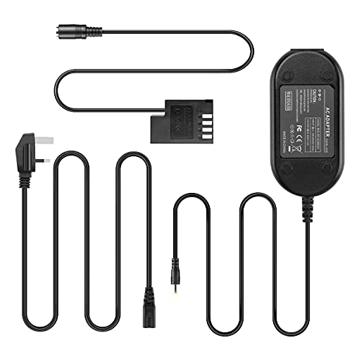 DMW-AC8 AC Power Adapter DMW-DCC12 DC Coupler DMW-BLF19 Dummy Battery for Panasonic Lumix DMC-GH3 DMC-GH4 DMC-GH3K DMC-GH4K DMC-GH5 DMC-GH5S Cameras