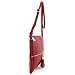 Lightweight Medium Crossbody Bag with Tassel (Red)