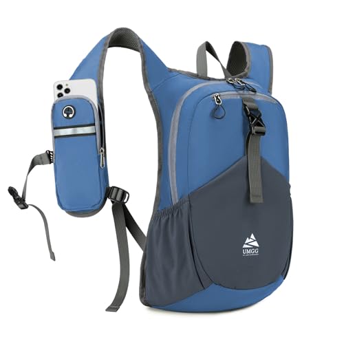UtiaMiaoGonGo 15L Small Hiking Backpack for Men Women Lightweight Packable Backpack Foldable Casual Daypack for Camping Travel Outdoor, Dark Blue