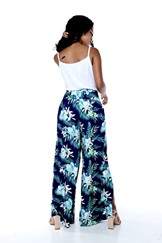 Matchable Family Hawaiian Luau Men Women Girl Boy Clothes in Orchid Breeze Navy3