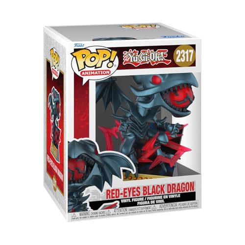 Funko POP! Premium: Yu-Gi-Oh! - Red Eyes Dragon - Card - Figura in vinile da collezione - Idea regalo - Prodotto ufficiale - Giocattoli per bambini e adulti - Modello di figura per collezionisti