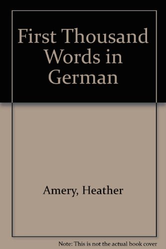 First Thousand Words in German