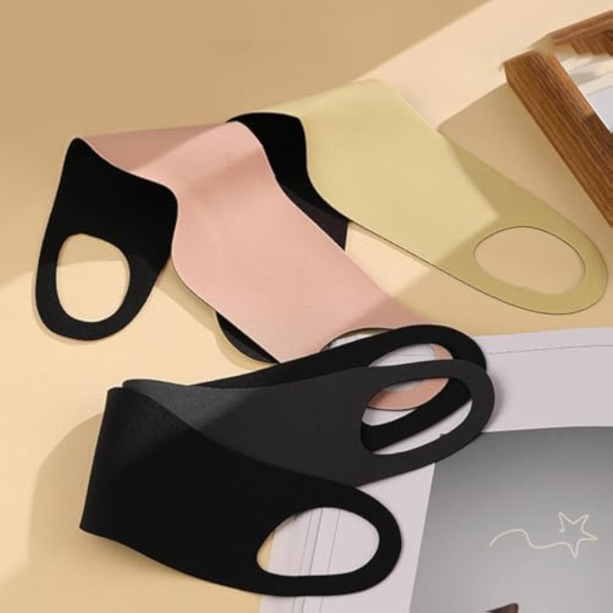 Sleep Eye Mask Light Blocking, Lightweight Black