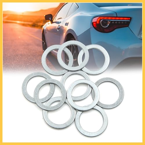 Image of 10pcs Universal Engine Oil Crush Washers Drain Plug Gaskets 20mm ID. 28mm OD. Aluminum Alloy for Car Auto Replacement Parts