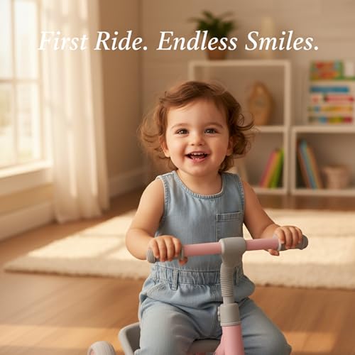 Image of Tricycle for Kids, Tricycles for Kids 2 to 5 Years Boys and Girls, Cycle for 1+ Children, Bike with EVA Tech Wheels, Super, Baby Pink
