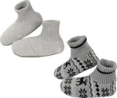 2 Pairs Christmas Deer Gray