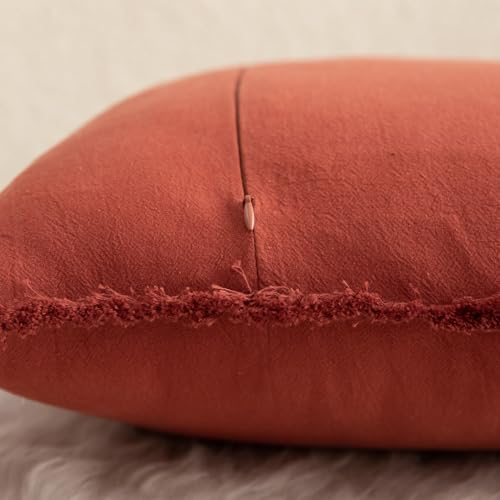 Housse de coussin 45x45 cm taupe boho chic pour canapé - 4
