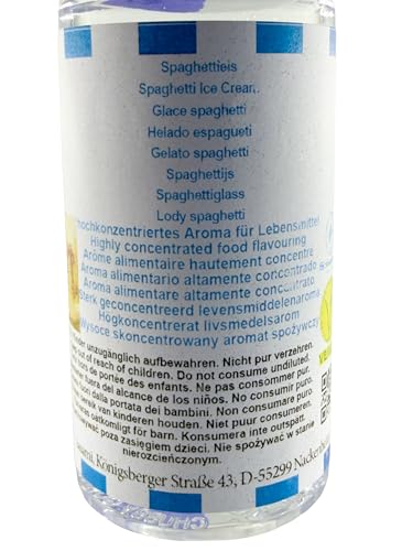 Aroma concentrado helado espagueti Sasami vegano de 100ml para repostería casera 6