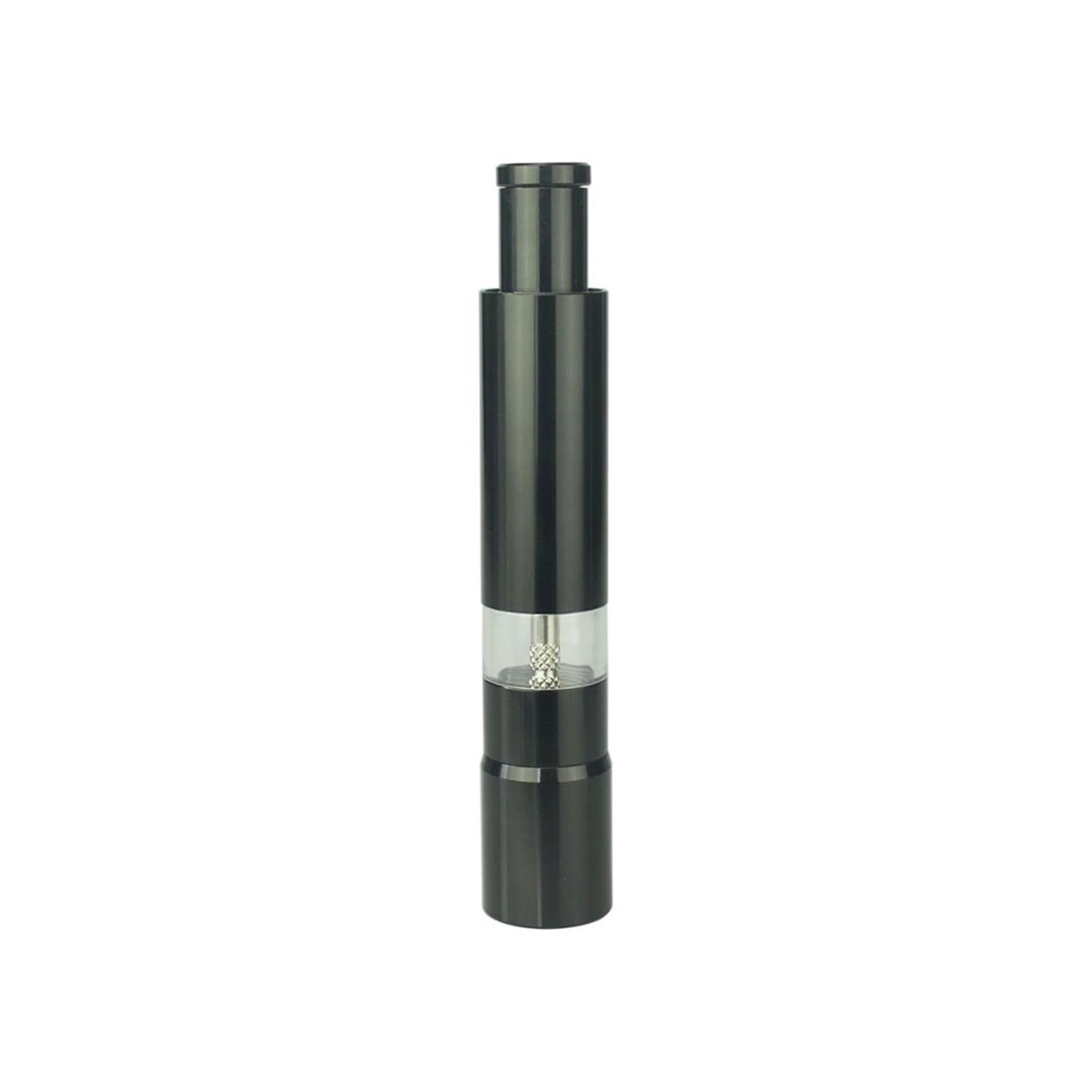 Thumb Push Pepper Mill Customization Portable Salt Grinder Event Logo Advertised Gift Promotional(Black Mill)