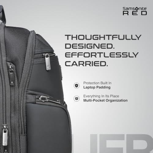 Image of Samsonite Atlier | 14'Laptop Compartment| 18 L Volume| Multiple Compartment| Sleek Design |Work Backpack | Black | 2 Years International Warranty