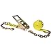 US Cargo Control 3 Inch x 27 Foot Yellow Ratchet Strap with Chain Extensions