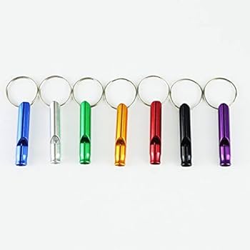 CTFRQC Set Of 7 Extra Loud Whistles For Camping Hiking Hunting Outdoors Sports And