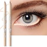 Wugbc 2 PCS Nude Waterline Eyeliner Pencil, Cream Gel Eyeliner Smooth Waterproof...