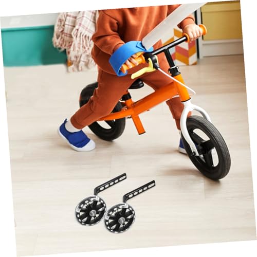 Ruedas de entrenamiento ajustables para bicicleta UTHCLO 4 piezas con soporte resistente negro para niños miniatura 4
