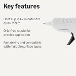 Amazon Basics Hot Glue Gun Kit with 30 Glue Sticks, High Temp for School Crafts DIY Arts and Quick Home Repairs, NA Plug, 20w, White