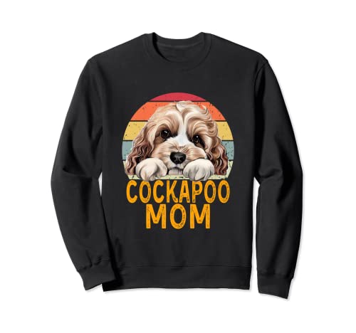 Cockapoo Dog Mom Retro Vintage Funny My Dogs are My Cardio Sudadera