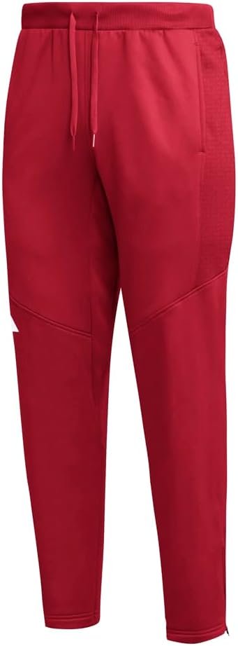adidas Mens Travel Tapered Aeroready Joggers Casual Drawstring - Red - Size XL