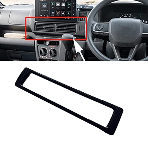 【Black Warrior】「ダイハツ 新型アトレー Atrai S700V S710V 2021年~ 」センターコンソール エアコン送風口 カバー ダッシュボード エアコン吹き出し口 ガーニッシュ インパネアクセサリー (カーボン柄)