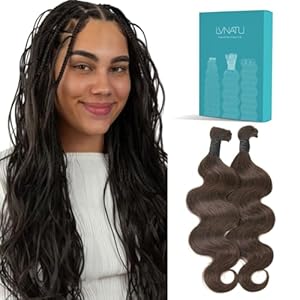 Brown Body Wave Braiding Human Hair...