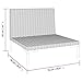 PUGYNBK Gartensofas 2 STK. mit Kissen aus Halbrundem Poly Rattan, Sitzgruppe Outdoor mit dick gepolsterten abnehmbaren Kissen, pulverbeschichteter Stahlrahmen für Stabilität,