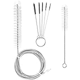 Tatuo Tube Cleaning Brush 7 Feet Flexible, 7 Inch Handy Brush with 5 Pack Mini Nylon Brush Set 4...