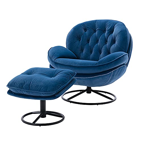 Sillón Plegable Tela Azul miniatura 7